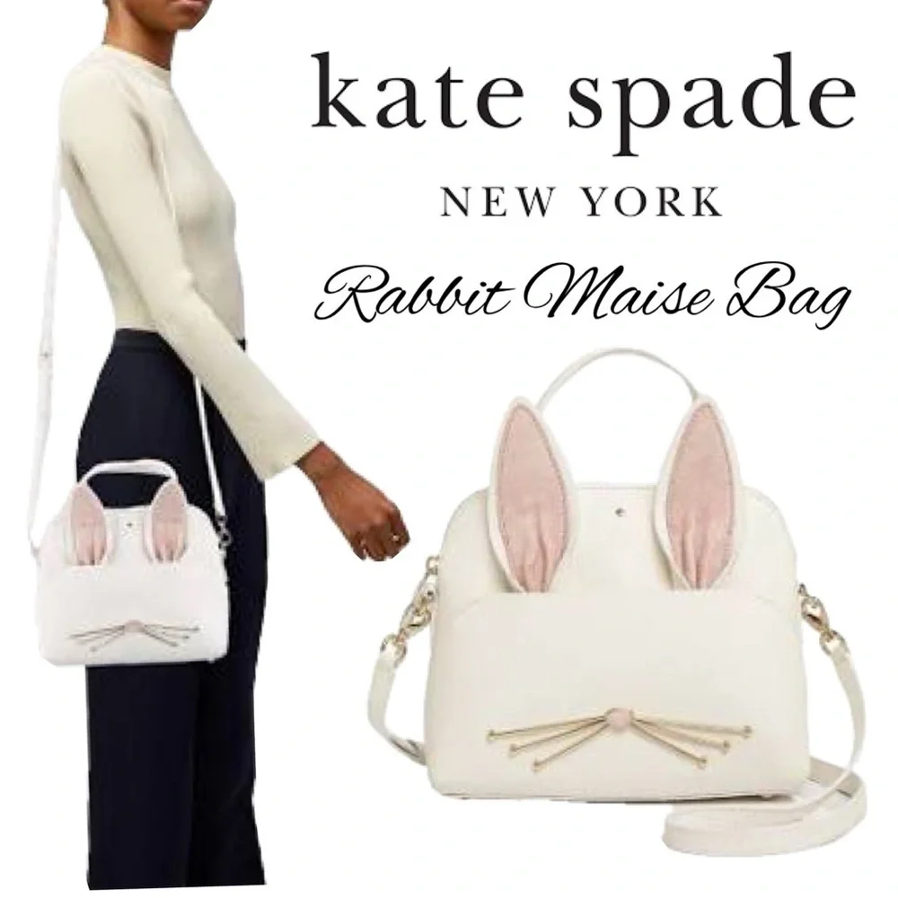 KATE SPADE MAKE MAGIC RABBIT BUNNY MAISE SATCHEL CROSSBODY SHOULDER BAG